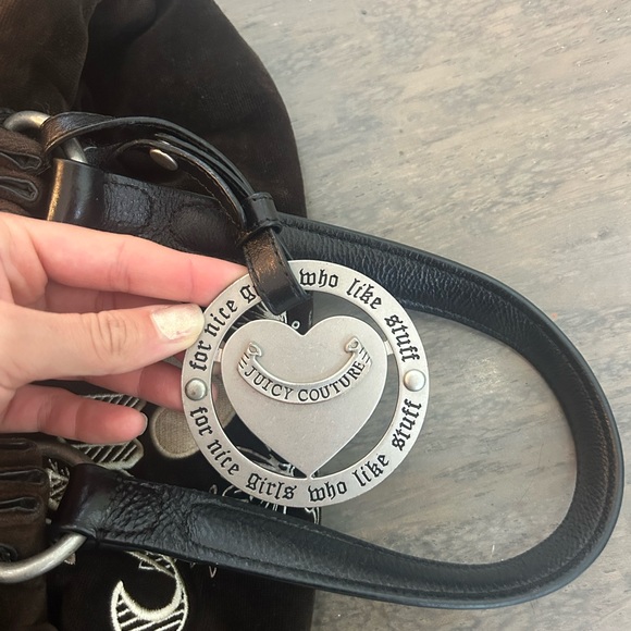 Vintage Juicy Couture Shoulder Bag Baby Fluffy with Juicy Embroidery - Picture 15 of 15